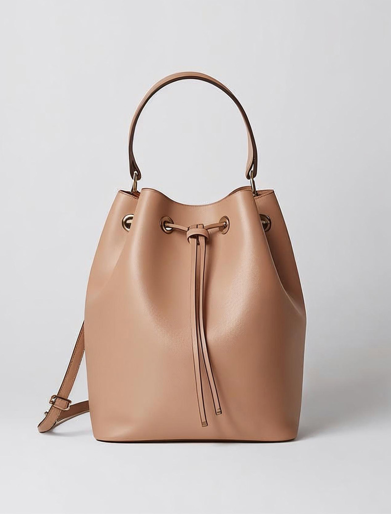 รับผลิตกระเป๋าหนัง bucket bag ดีไซน์โมเดิร์น