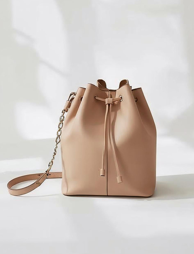 รับผลิตกระเป๋าหนัง bucket bag ดีไซน์โมเดิร์น
