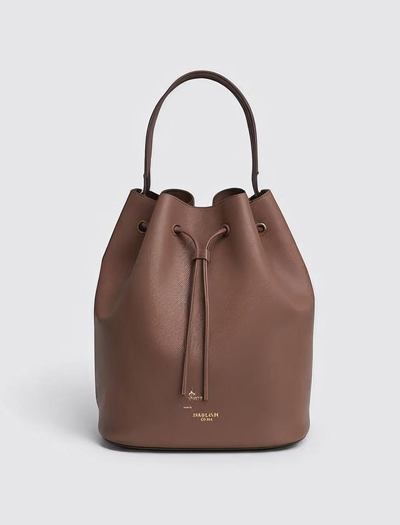รับผลิตกระเป๋าหนัง bucket bag ดีไซน์โมเดิร์น
