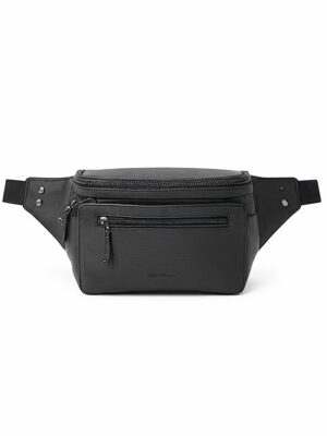 Leather belt bag for men