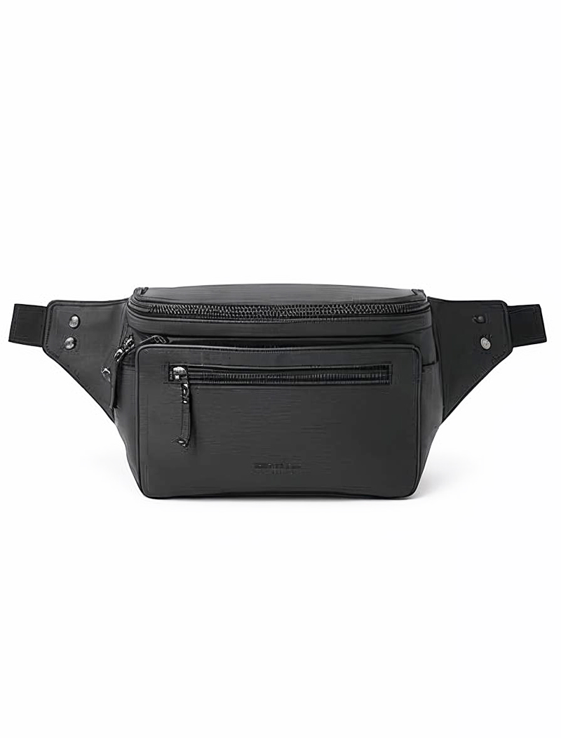 Leather belt bag for men